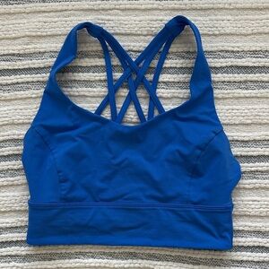 Lululemon Athletica Royal Blue Strappy Sports Bra
